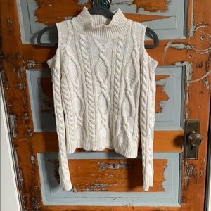 Off the Shoulder Knit Sweater (turtleneck)